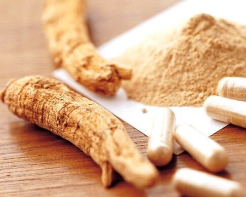 Teinture de racine de ginseng pour augmenter la puissance